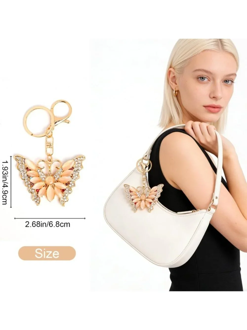 Vintage Car Keychain for Women & Girls | Cute Designer Charms for Purses